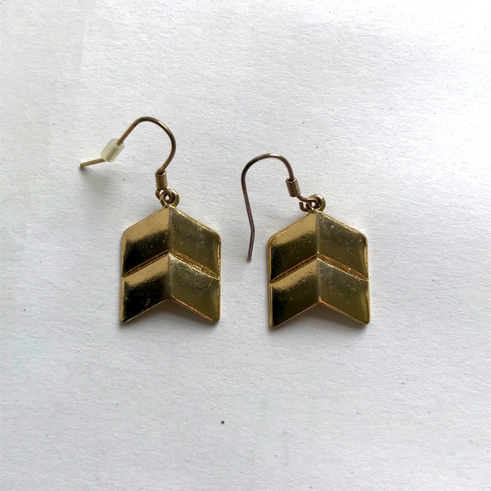 Boho Gold Arrow Earrings
